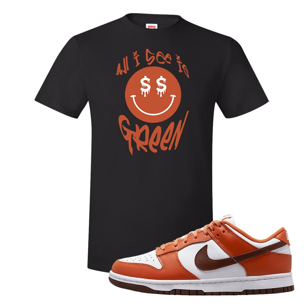 Reverse Mesa Low Dunks T Shirt | All I See Is Green, Black