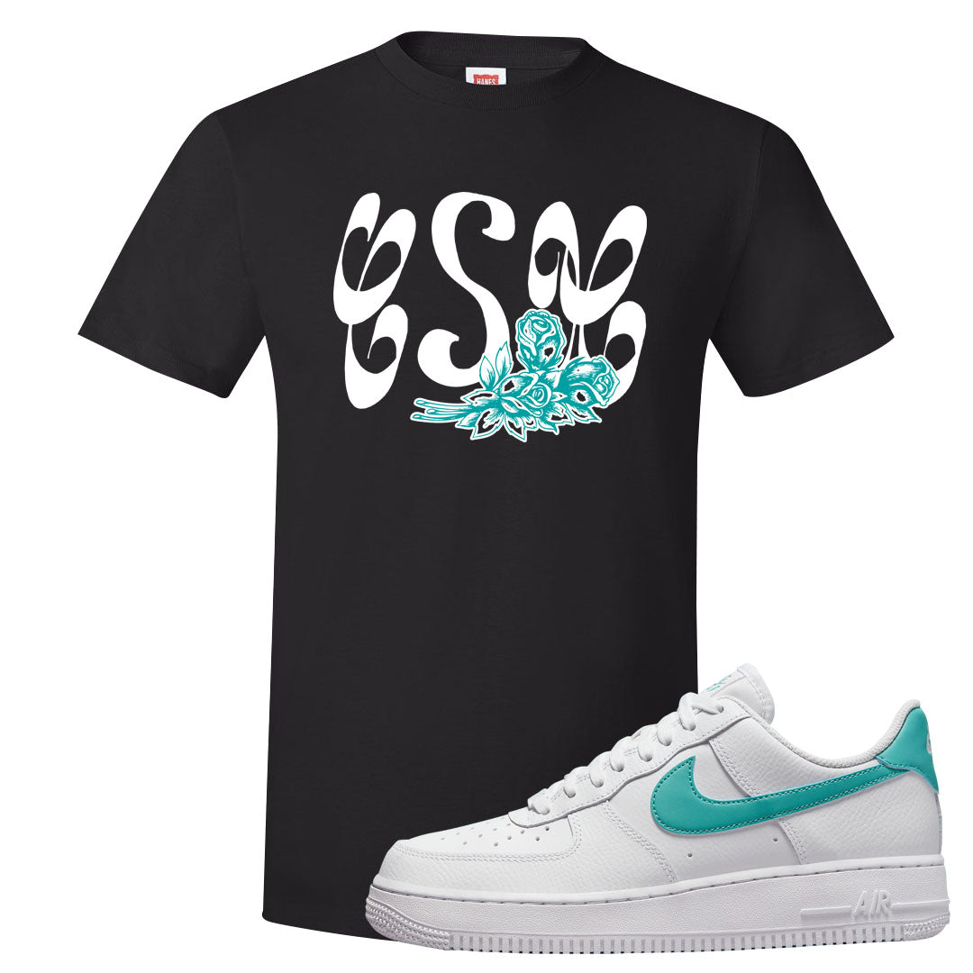 Washed Teal Low 1s T Shirt | Certified Sneakerhead, Black