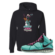 South Beach Bron 8s Hoodie | Don't Hate The Playa, Black