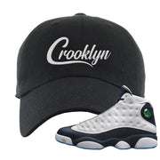 Obsidian 13s Dad Hat | Crooklyn, Black