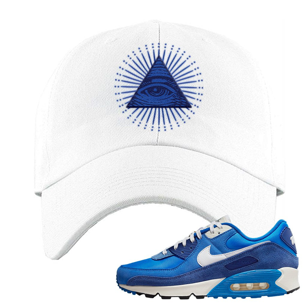 Air Max 90 First Use Dad Hat | All Seeing Eye, White