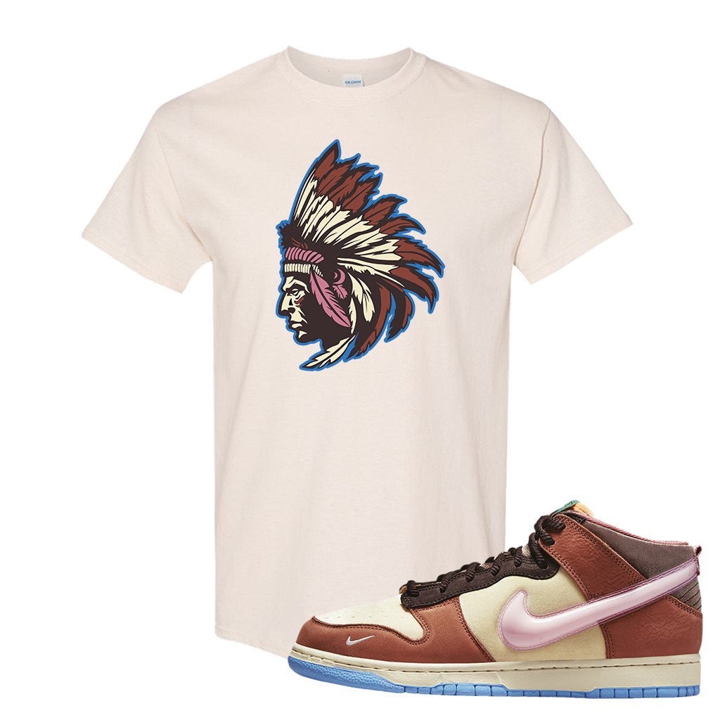 Chocolate Milk Mid Dunks T Shirt | Indian Chief, Natural
