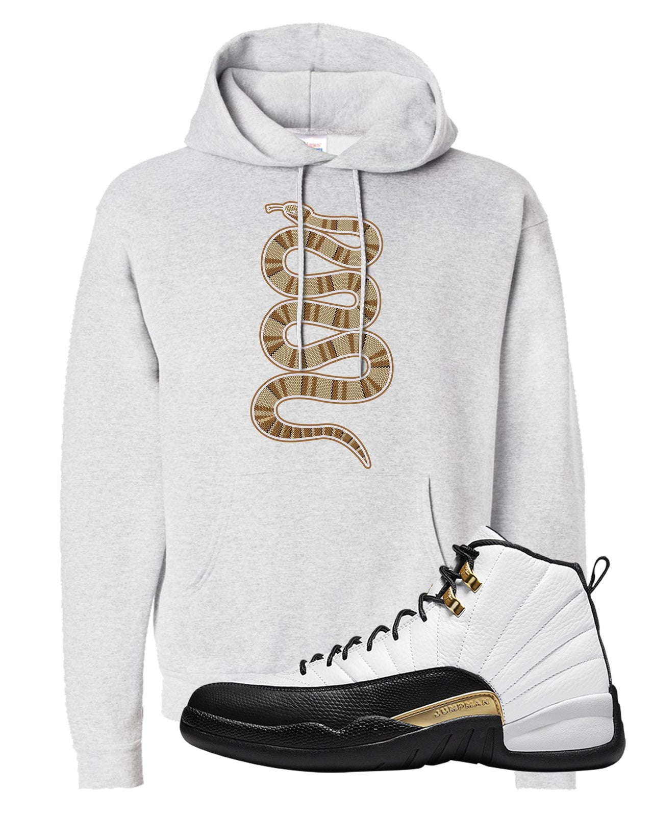 Royalty 12s Hoodie | Coiled Snake, Ash