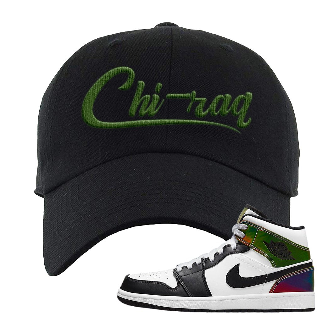 Color Change Mid 1s Dad Hat | Chiraq, Black