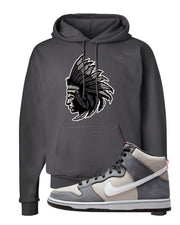 Medium Grey High Dunks Hoodie | Indian Chief, Smoke Grey