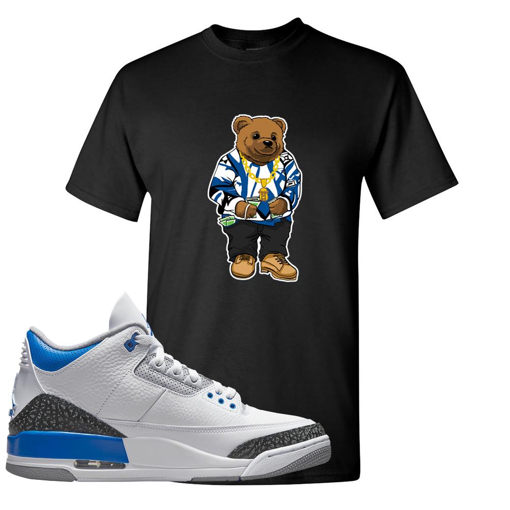 Racer Blue 3s T Shirt | Sweater Bear, Black