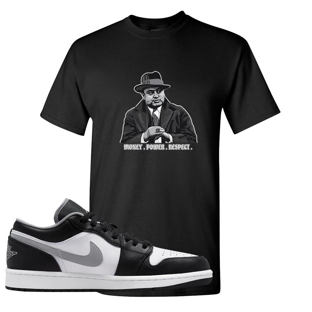 Air Jordan 1 Low Black Medium Grey T Shirt | Capone Illustration, Black