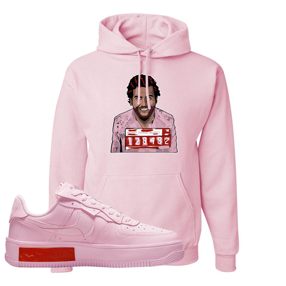 Air Force 1 Low Fontanka Hoodie | Escobar Illustration, Light Pink