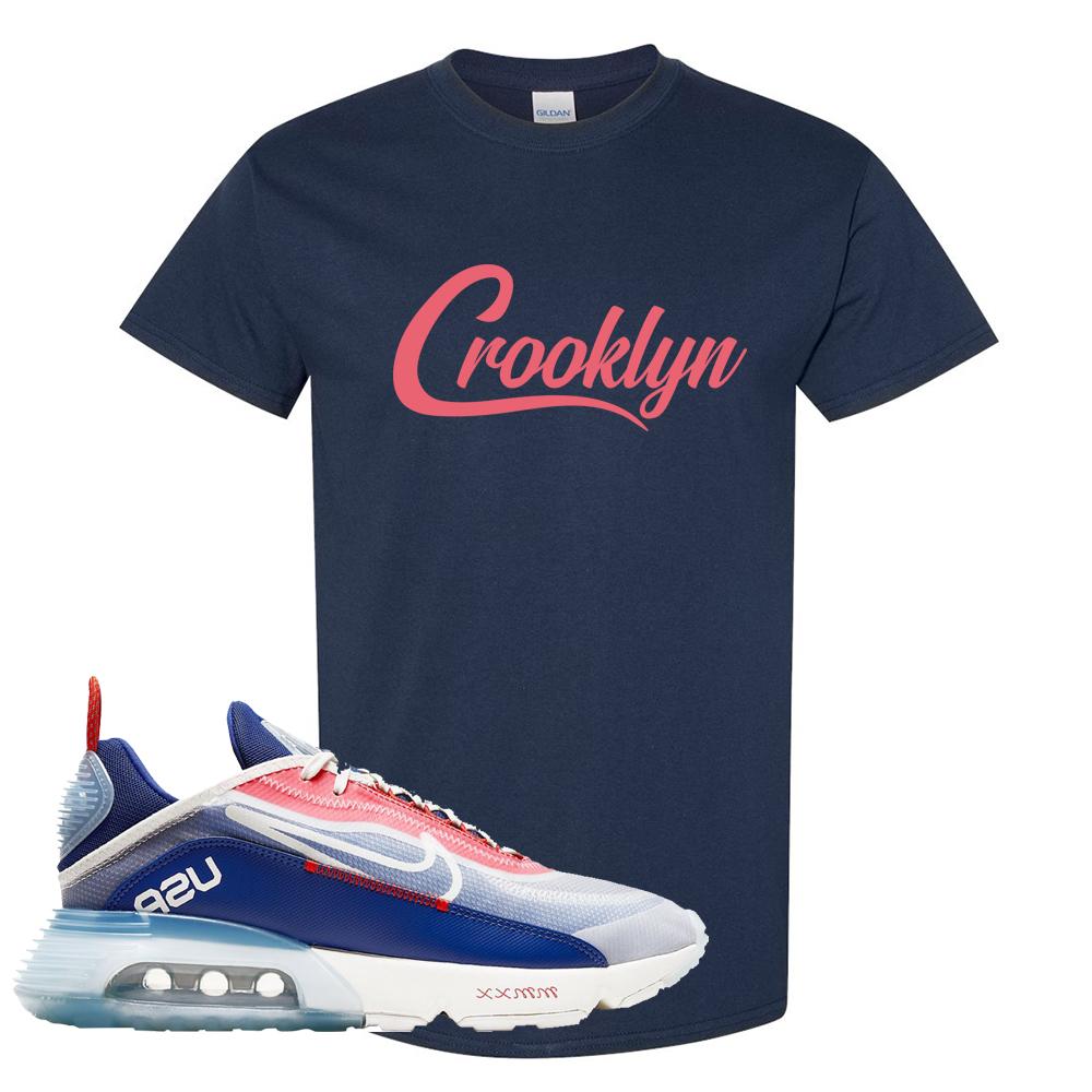 Team USA 2090s T Shirt | Crooklyn, Navy