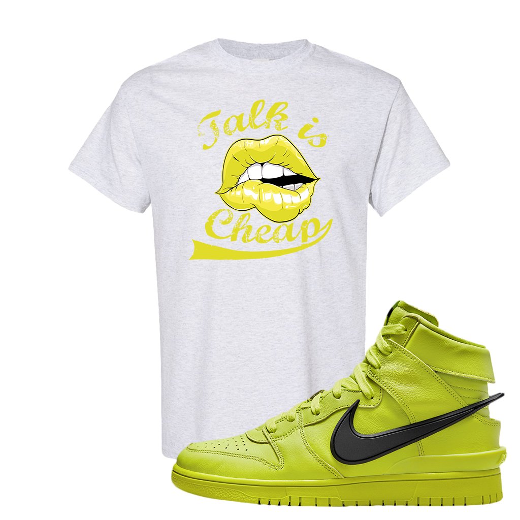 Atomic Green High Dunks T Shirt | Talk Lips, Ash