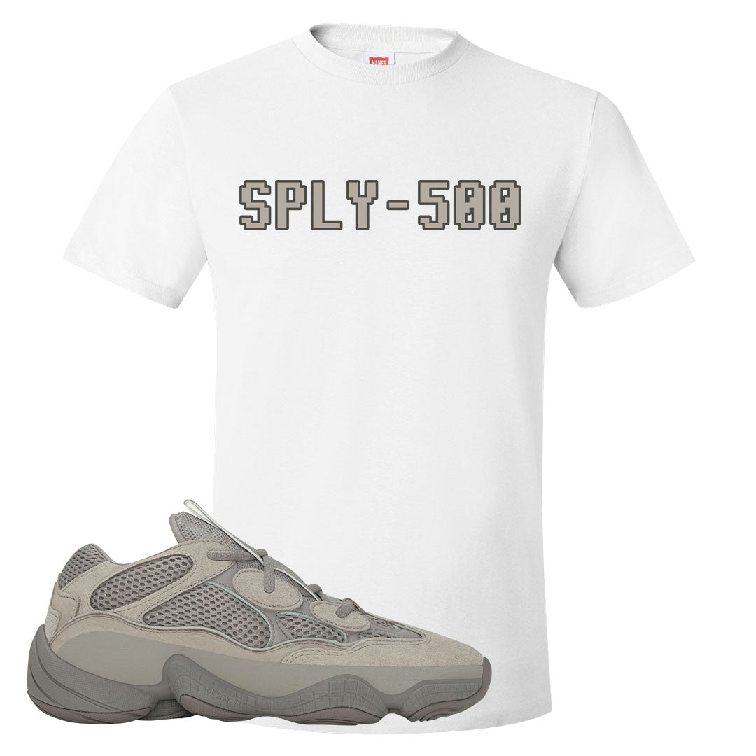 Ash Grey 500s T Shirt | Sply-500, White