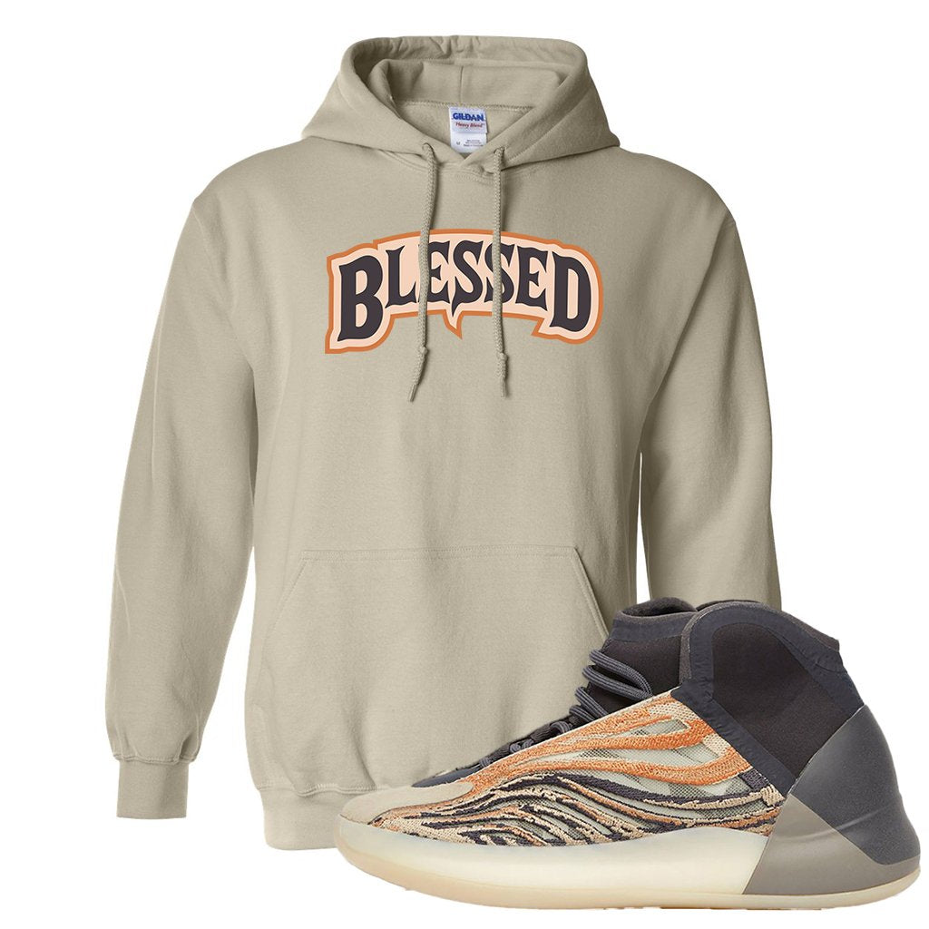 Yeezy Quantum Flash Orange Hoodie | Blessed Arch, Sand