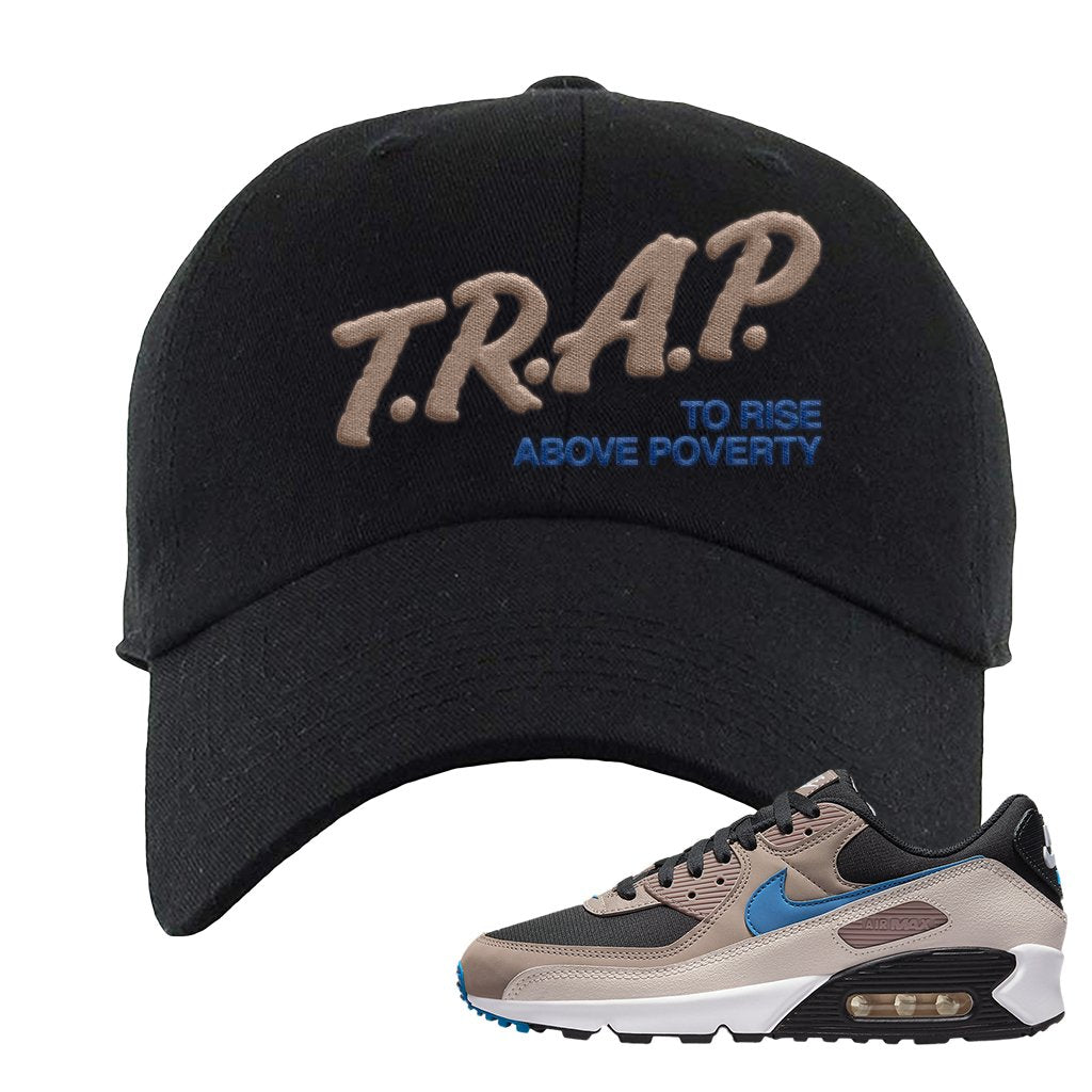 Escape 90s Dad Hat | Trap To Rise Above Poverty, Black
