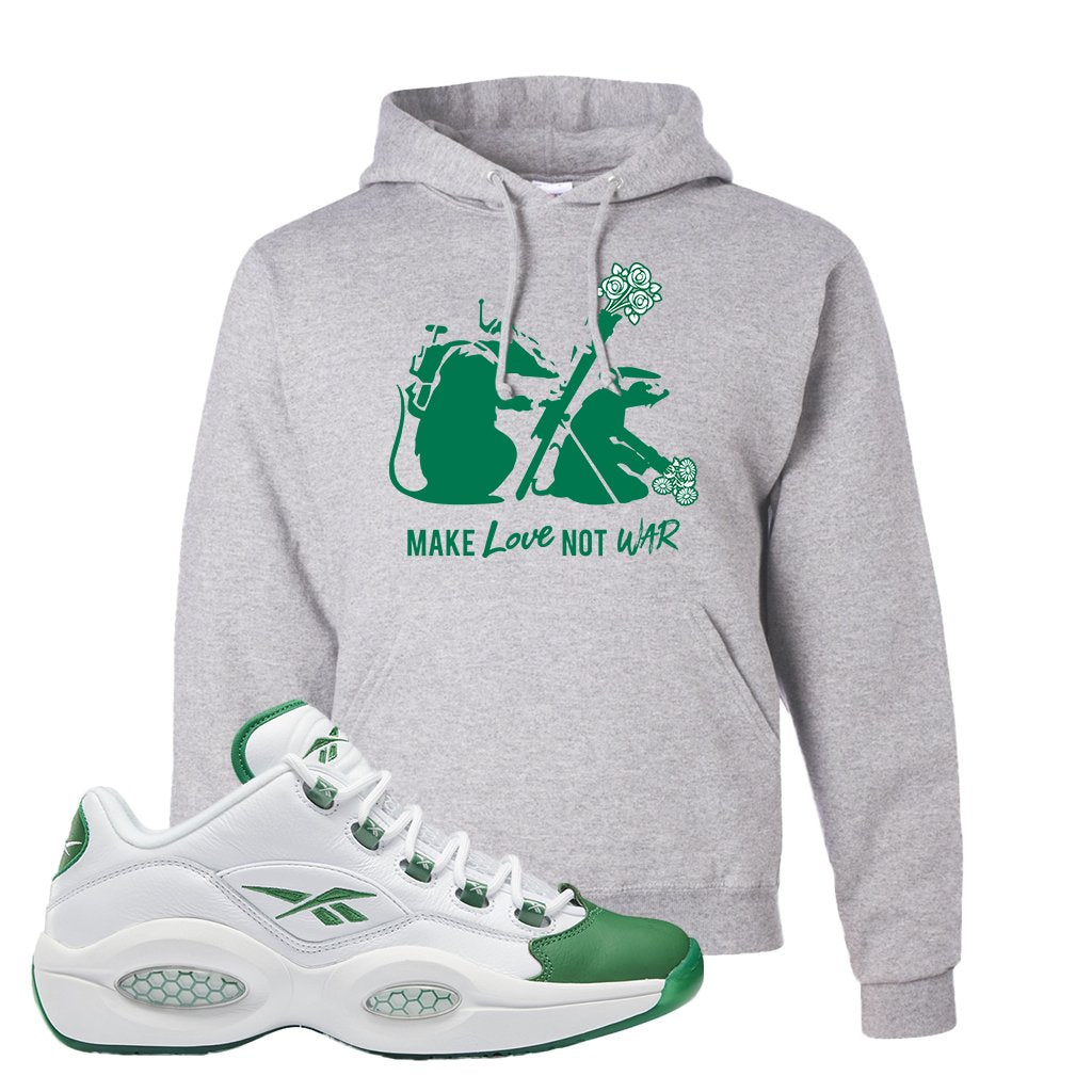 Question Low Green Toe Hoodie | Army Rats, Ash