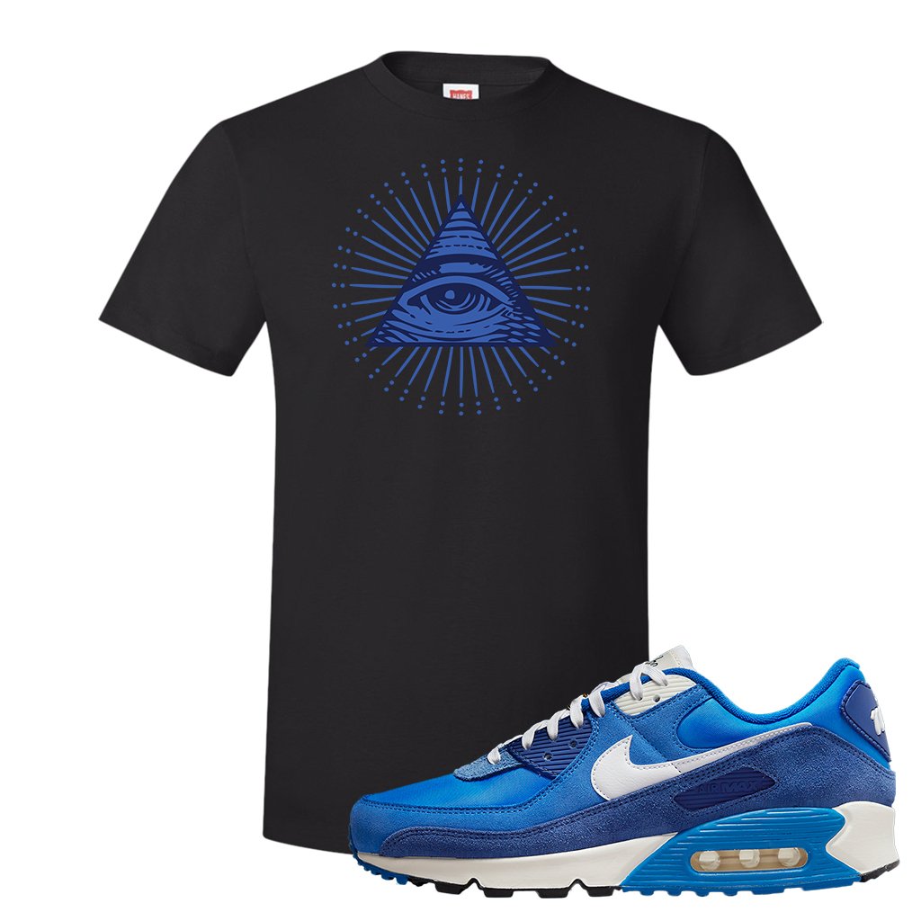 Air Max 90 First Use T Shirt | All Seeing Eye, Black