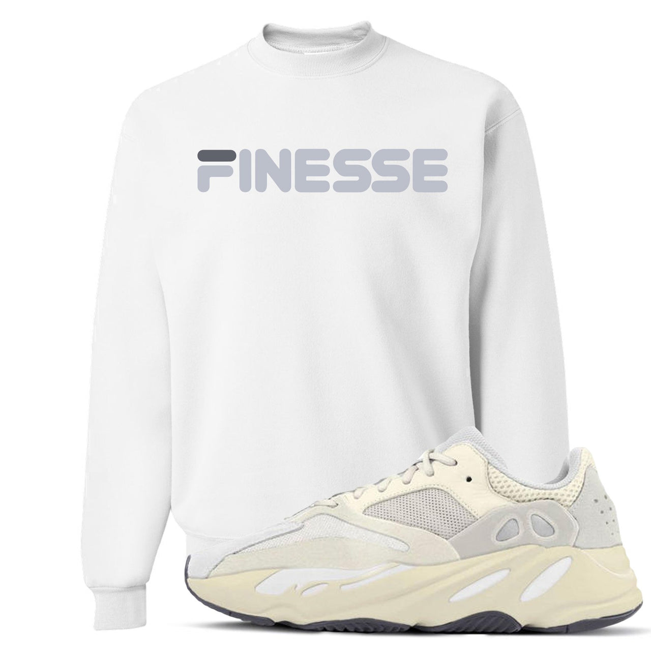Analog 700s Crewneck Sweater | Finesse, White