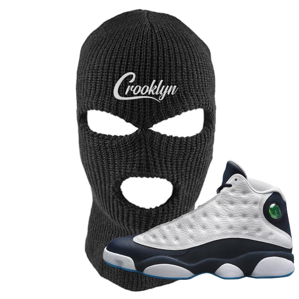 Obsidian 13s Ski Mask | Crooklyn, Black