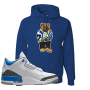 Racer Blue 3s Hoodie | Sweater Bear, Royal