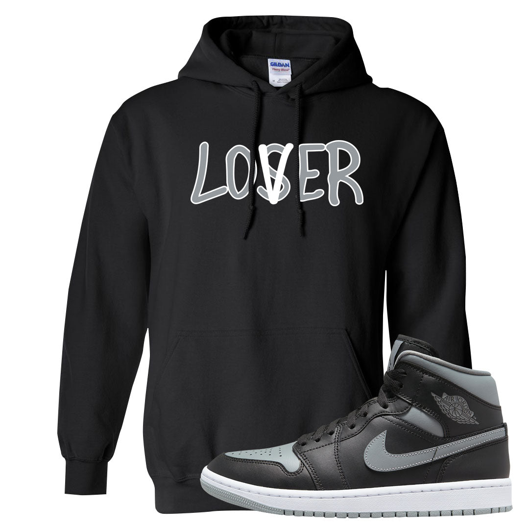 Alternate Shadow Mid 1s Hoodie | Lover, Black