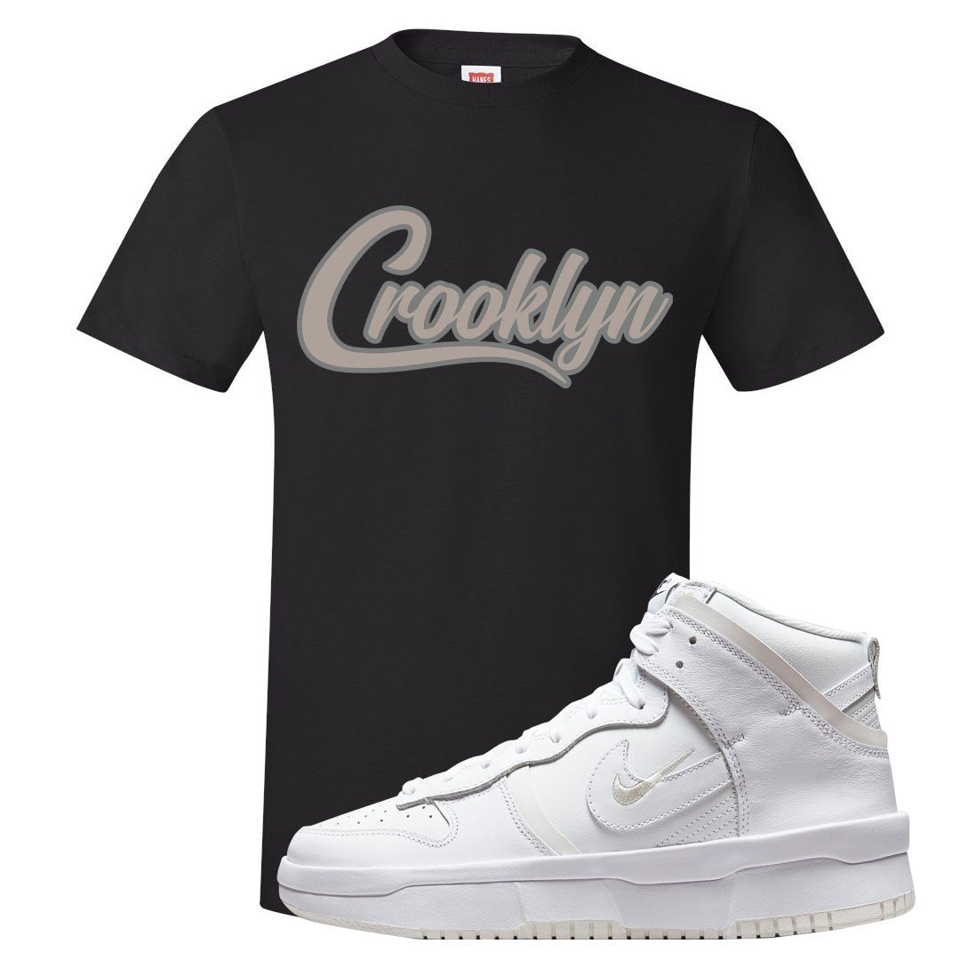 Summit White Rebel High Dunks T Shirt | Crooklyn, Black