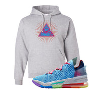 Lebron 18 Best 1-9 Hoodie | All Seeing Eye, Ash