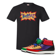 WMNS Multicolor Sneaker Black T Shirt | Tees to match Nike 2 WMNS Multicolor Shoes | Hood Rats