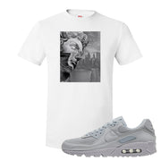 Air Max 90 Wolf Grey T Shirt | Miguel, White
