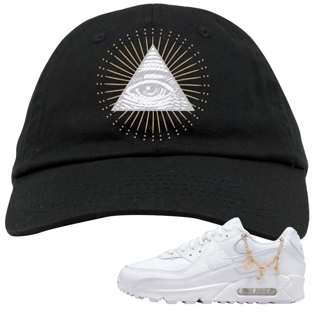 Charms 90s Dad Hat | All Seeing Eye, Black