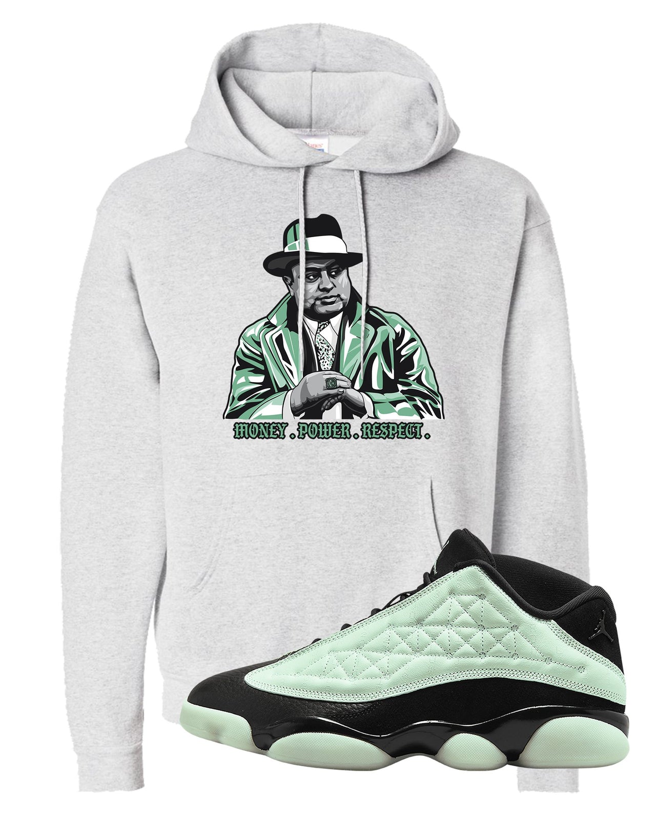 Single's Day Low 13s Hoodie | Capone Illustration, Ash