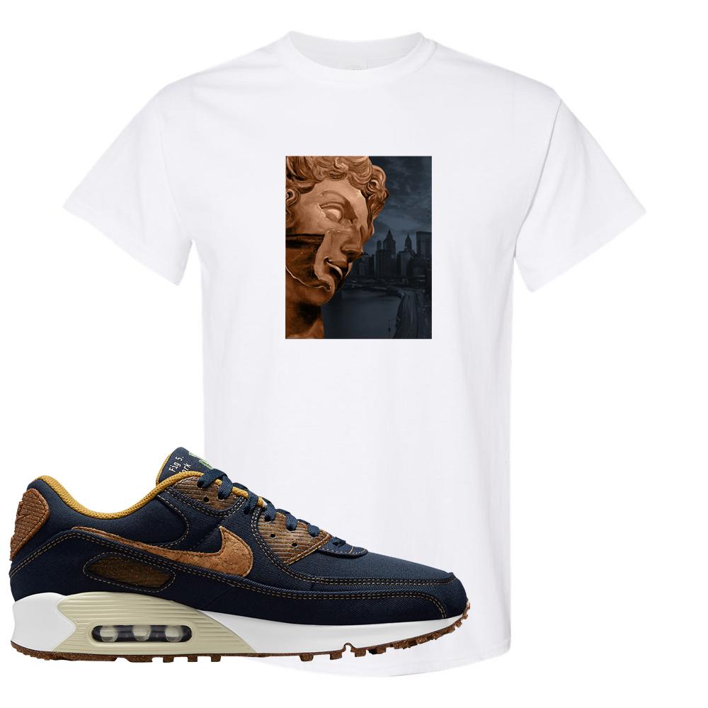 Cork Obsidian 90s T Shirt | Miguel, White