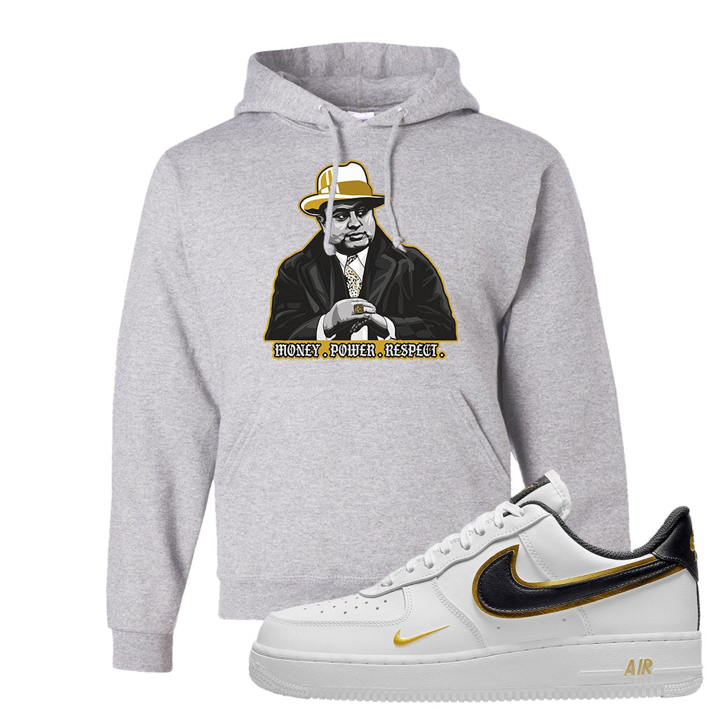 Air Force 1 Low White Gold Hoodie | Capone Illustration, Ash