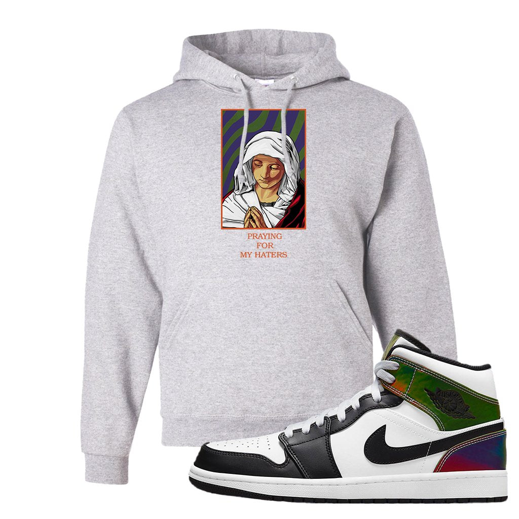 Color Change Mid 1s Hoodie | God Told Me, Ash