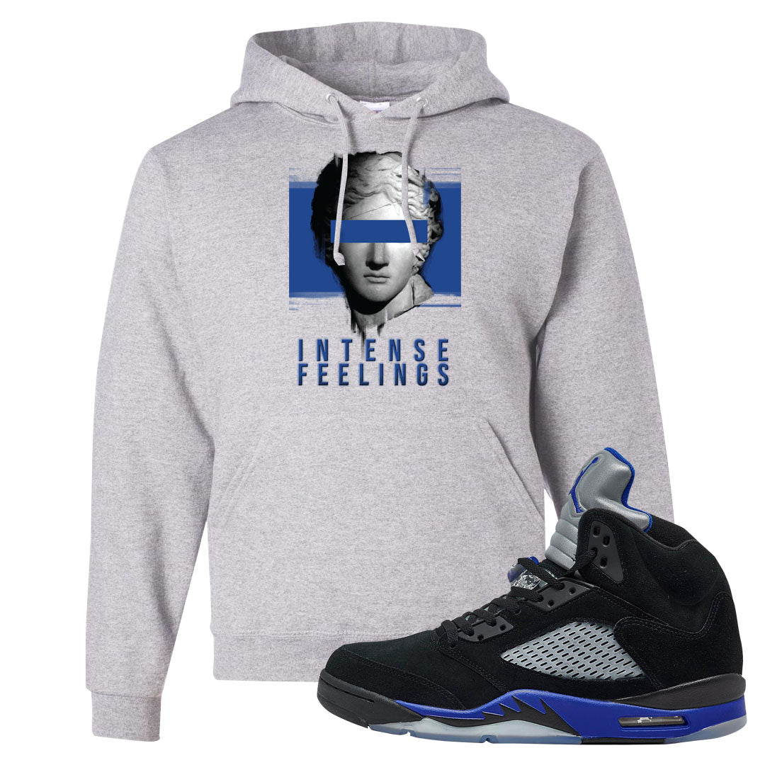 Racer Blue 5s Hoodie | Intense Feelings, Ash