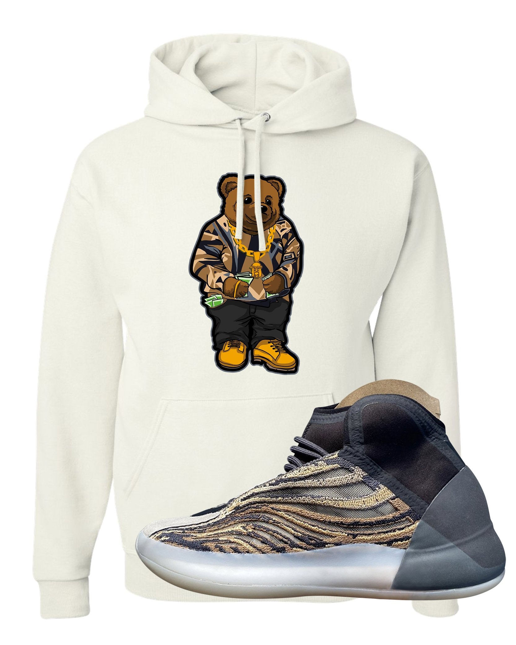 Amber Tint Quantums Hoodie | Sweater Bear, White