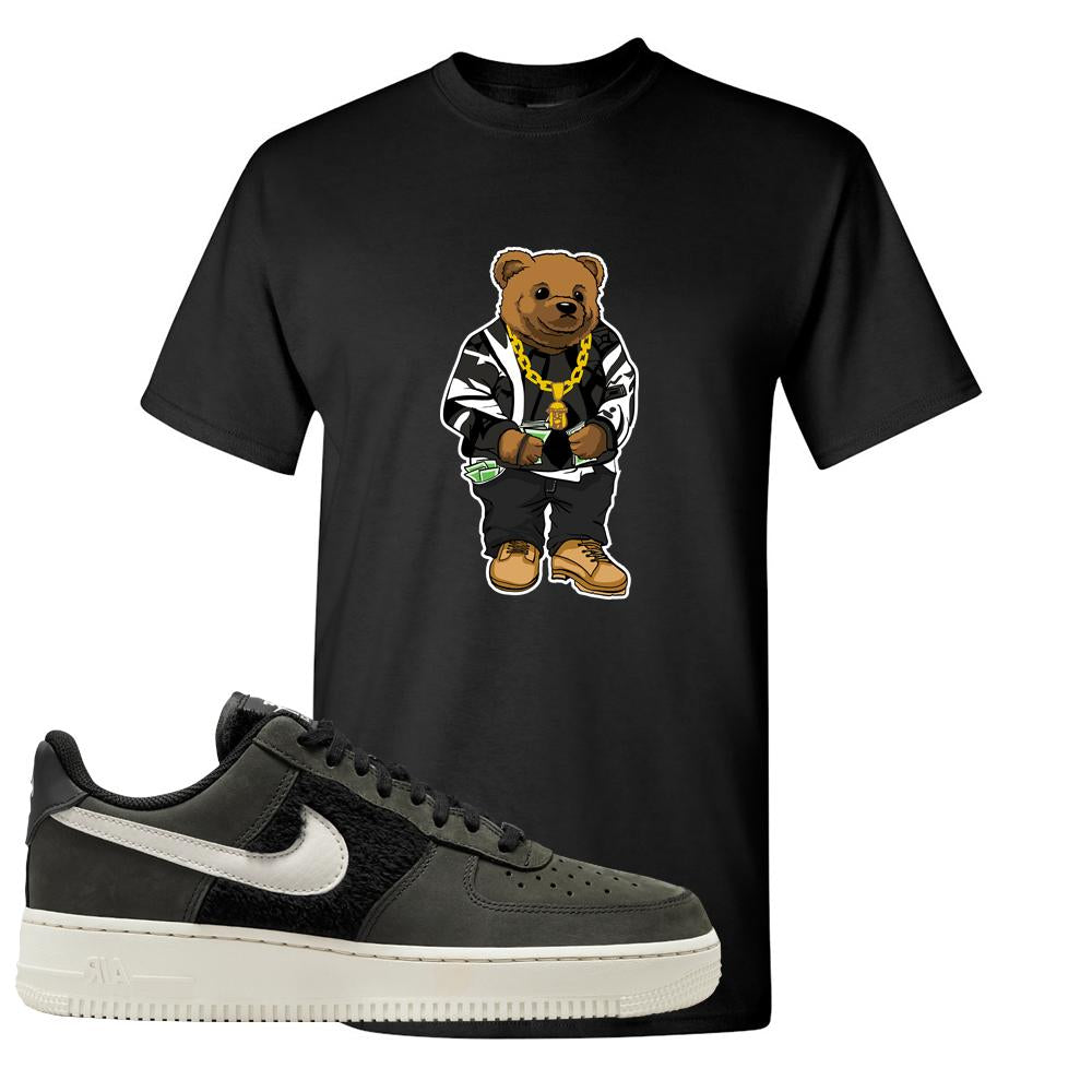 Furry Black Light Bone Low AF 1s T Shirt | Sweater Bear, Black