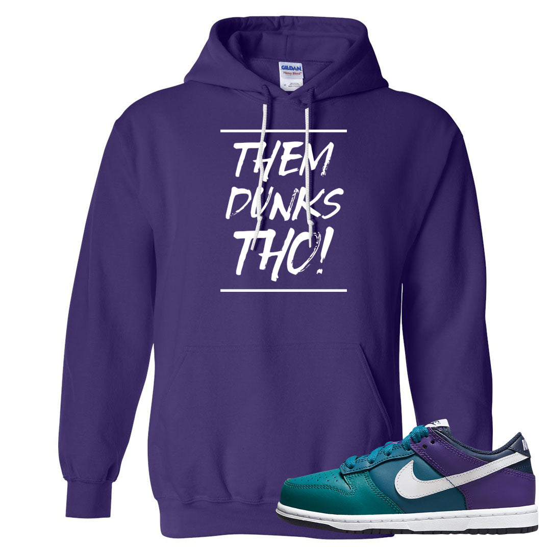 Teal Purple Low Dunks Hoodie | Them Dunks Tho, Purple