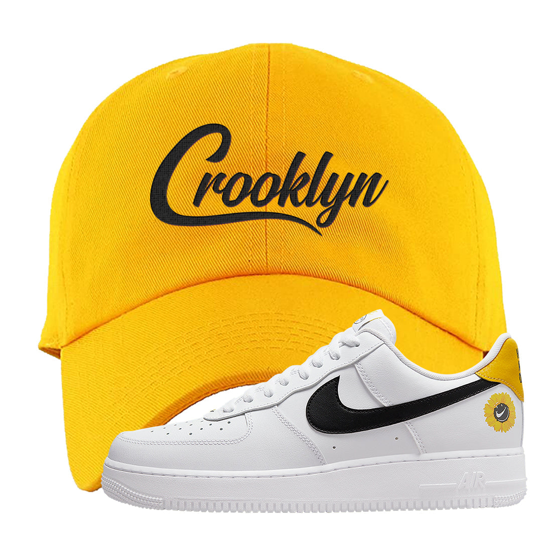 Have A Nice Day AF1s Dad Hat | Crooklyn, Gold