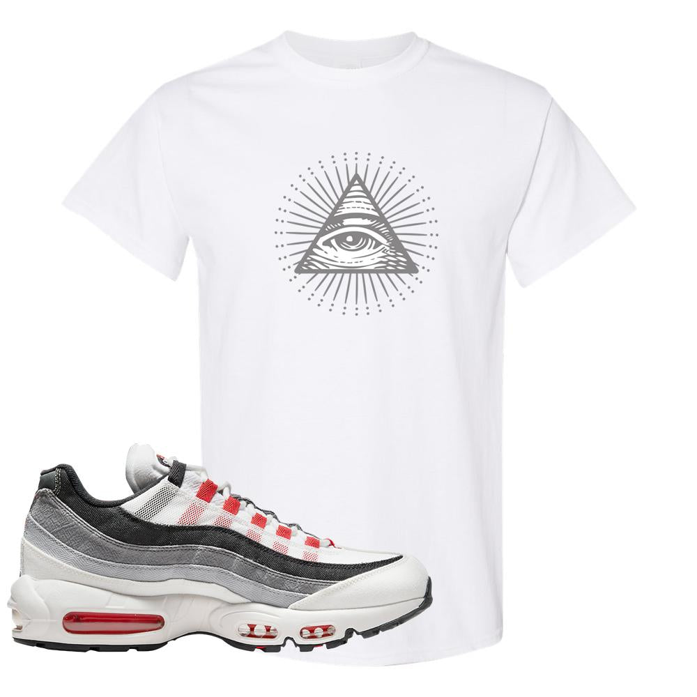 Comet 95s T Shirt | All Seeing Eye, White