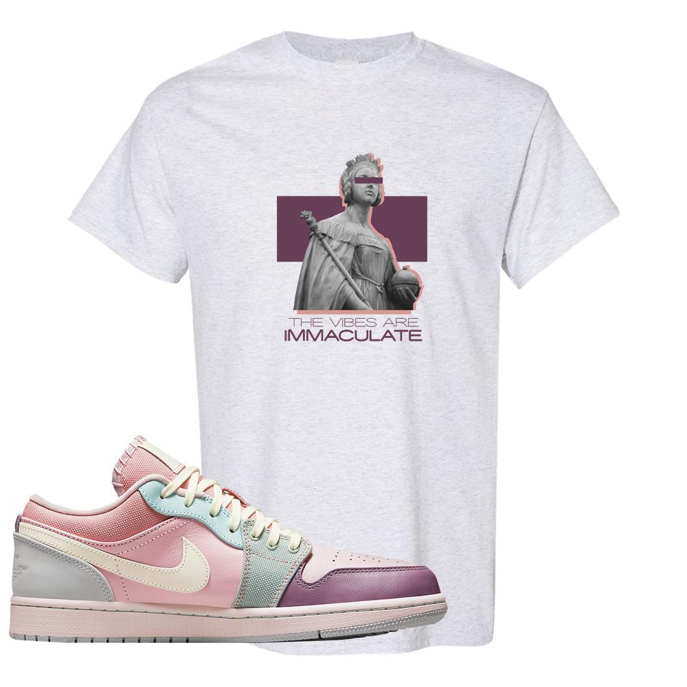 Air Jordan 1 Low Pastel T Shirt | The Vibes Are Immaculate, Ash