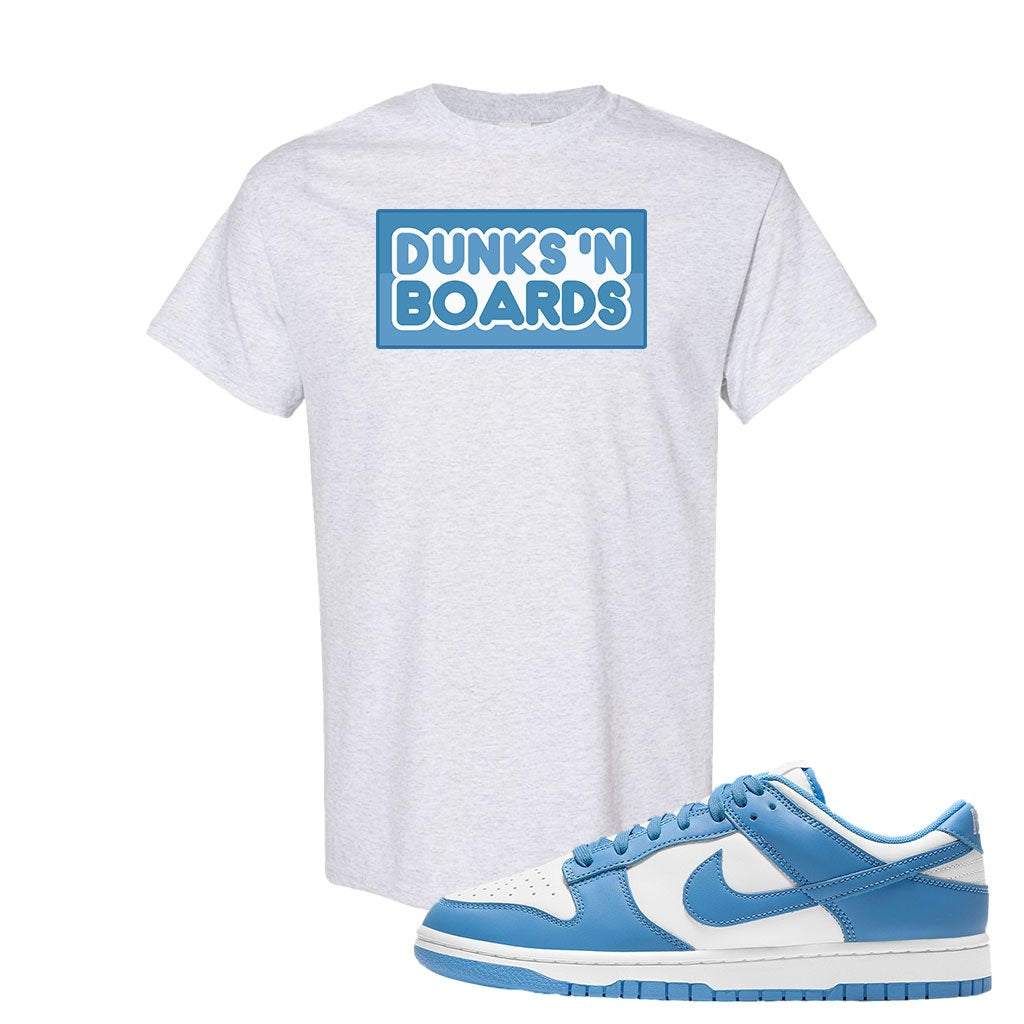 SB Dunk Low University Blue T Shirt | Dunks N Boards, Ash