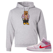 Valentine's Day Mid 1s Hoodie | Sweater Bear, Ash