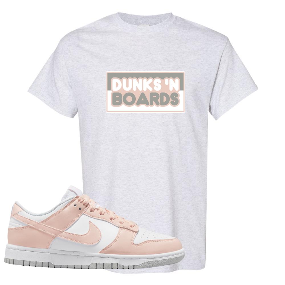 Move To Zero Pink Low Dunks T Shirt | Dunks N Boards, Ash