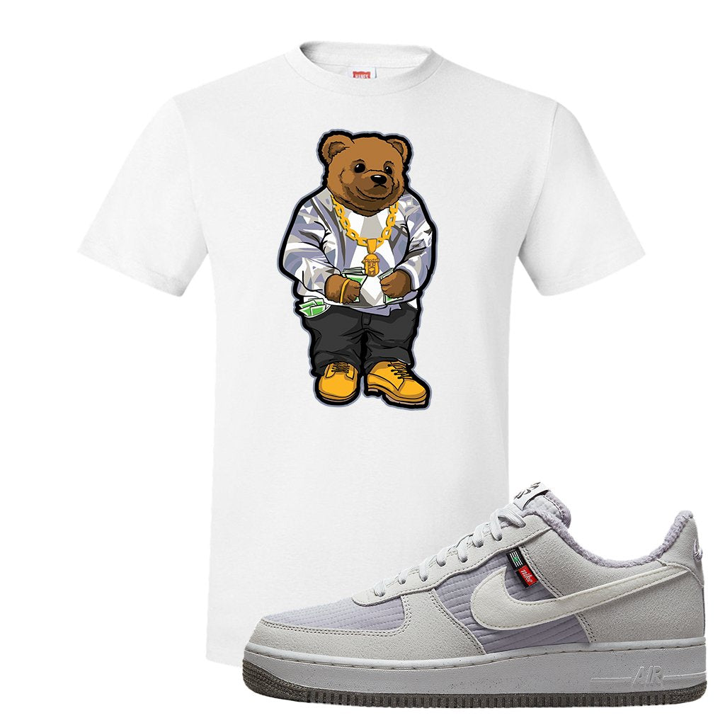 Toasty Low 1s T Shirt | Sweater Bear, White