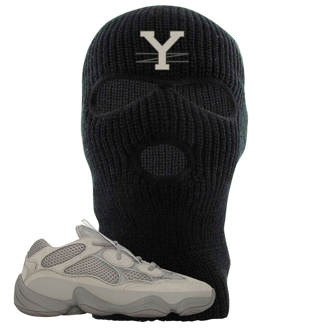 Ash Grey 500s Ski Mask | YZ, Black