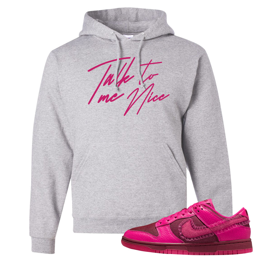 2022 Valentine's Day Low Dunks Hoodie | Talk To Me Nice, Ash