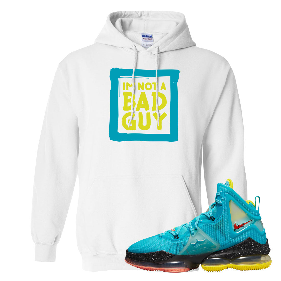 South Beach Christmas Bron 19s Hoodie | I'm Not A Bad Guy, White