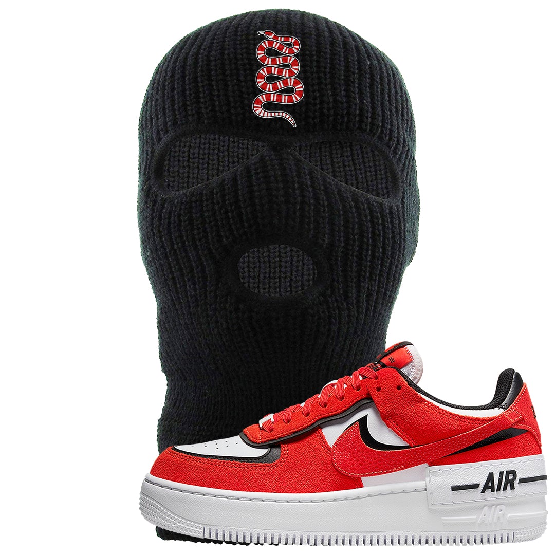 Shadow Chicago AF 1s Ski Mask | Coiled Snake, Black