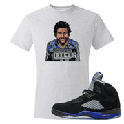 Racer Blue 5s T Shirt | Escobar Illustration, Ash