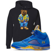 This black sweater will match great with your Jordan 5 Alternate Laney JSP shoes
