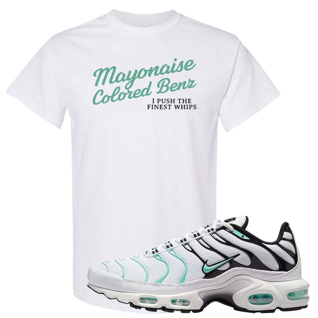 Hyper Jade Pluses T Shirt | Mayonaise Colored Benz, White